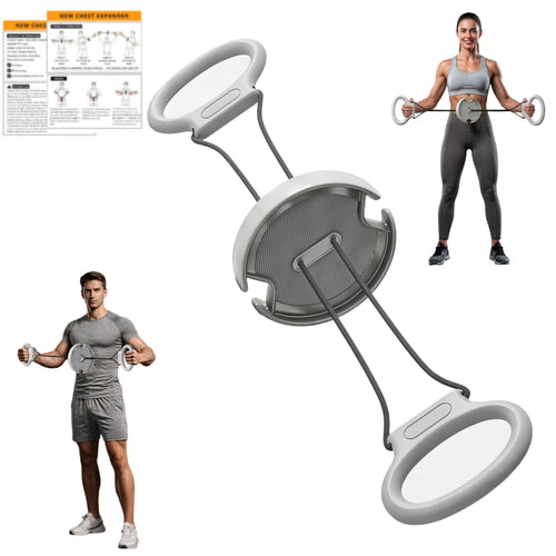 YUSAVHO Resistance Bands with Handles, Full Body Home Workout Equipment, Arm Trainer for Strength Training, Portable Exercise Bands for Arms, Chest & Back, Fun Fitness Equipment for Home Gym (Black)