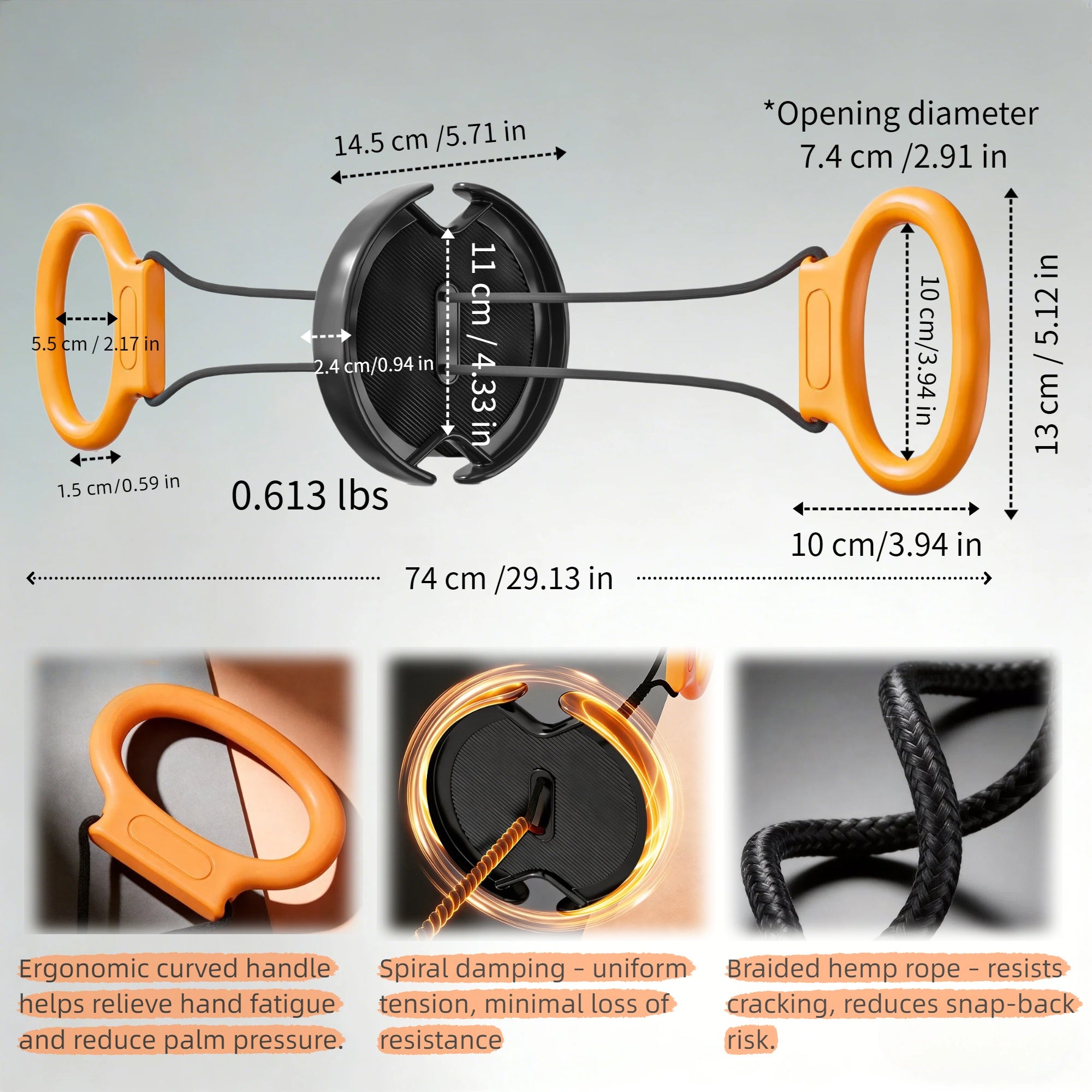 YUSAVHO Resistance Bands with Handles, Full Body Home Workout Equipment, Arm Trainer for Strength Training, Portable Exercise Bands for Arms, Chest & Back, Fun Fitness Equipment for Home Gym (Black)
